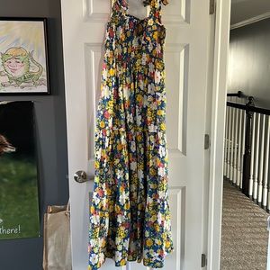 Tie strap maxi dress